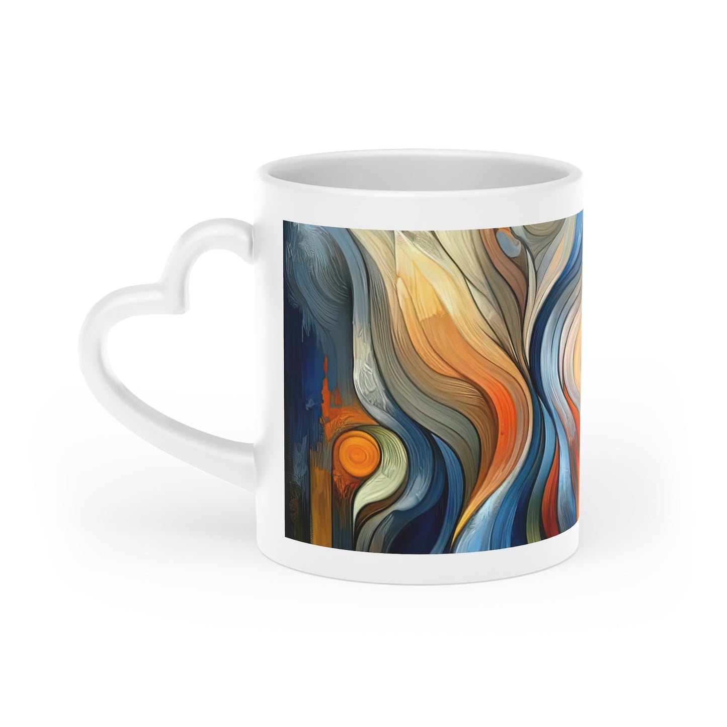 Self Embrace Benevolence Heart-Shaped Mug - ATUH.ART