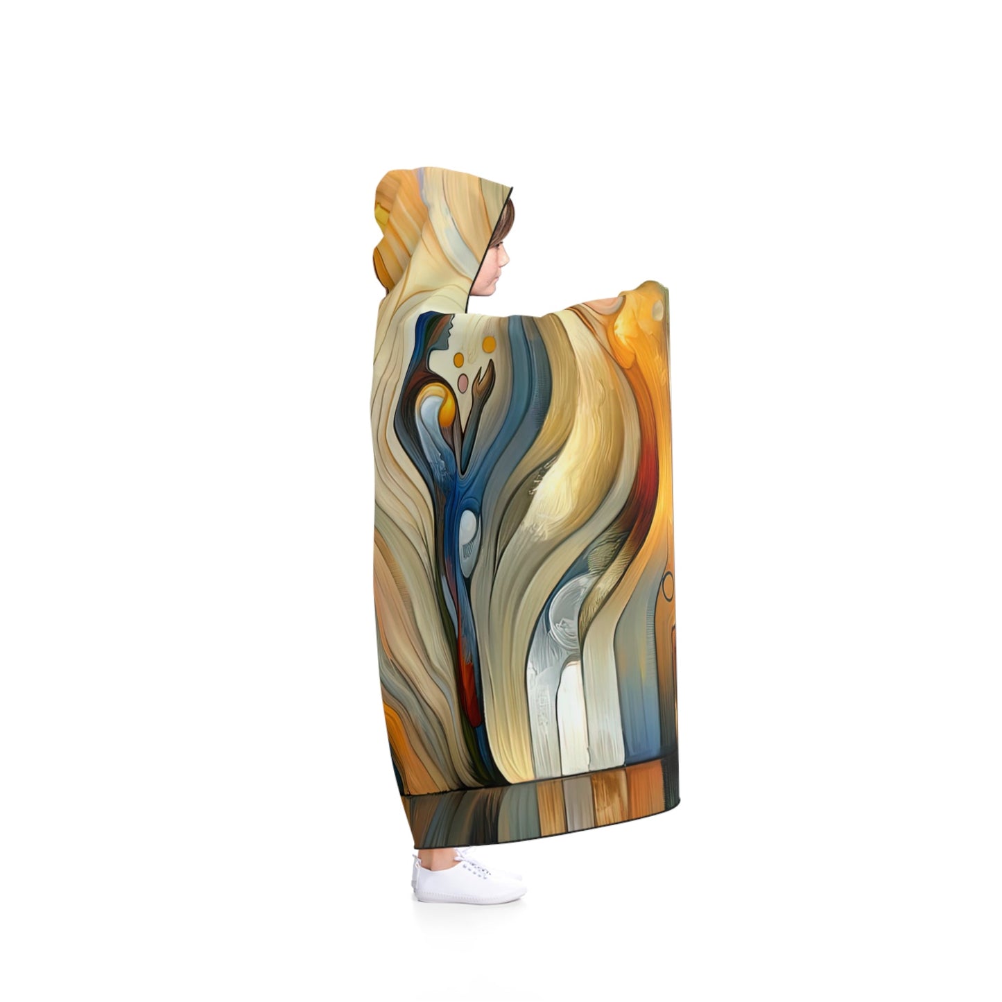Self Embrace Benevolence Hooded Blanket - ATUH.ART
