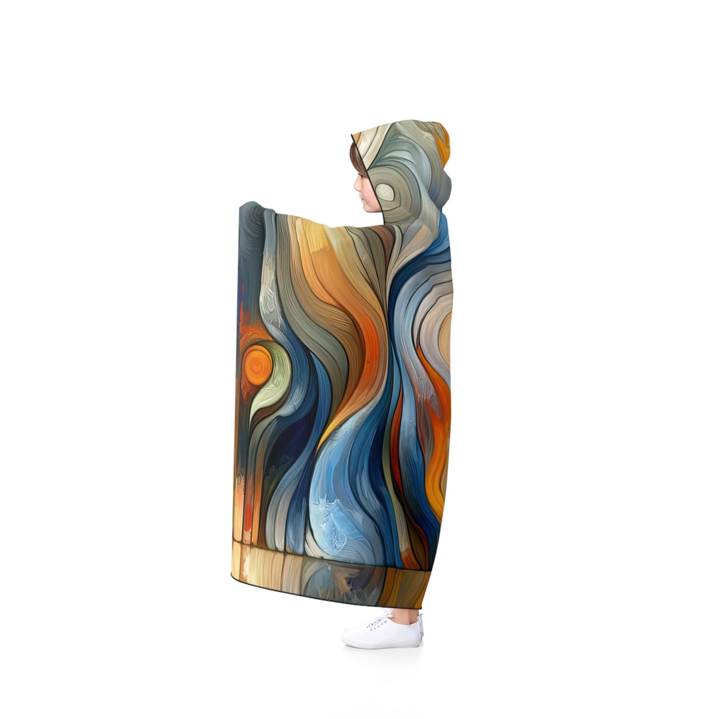 Self Embrace Benevolence Hooded Blanket - ATUH.ART