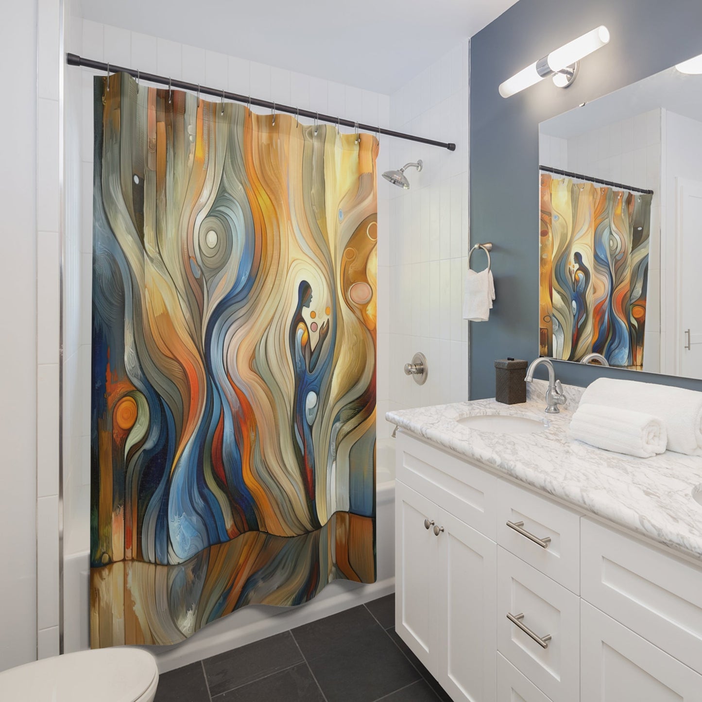 Self Embrace Benevolence Shower Curtains - ATUH.ART