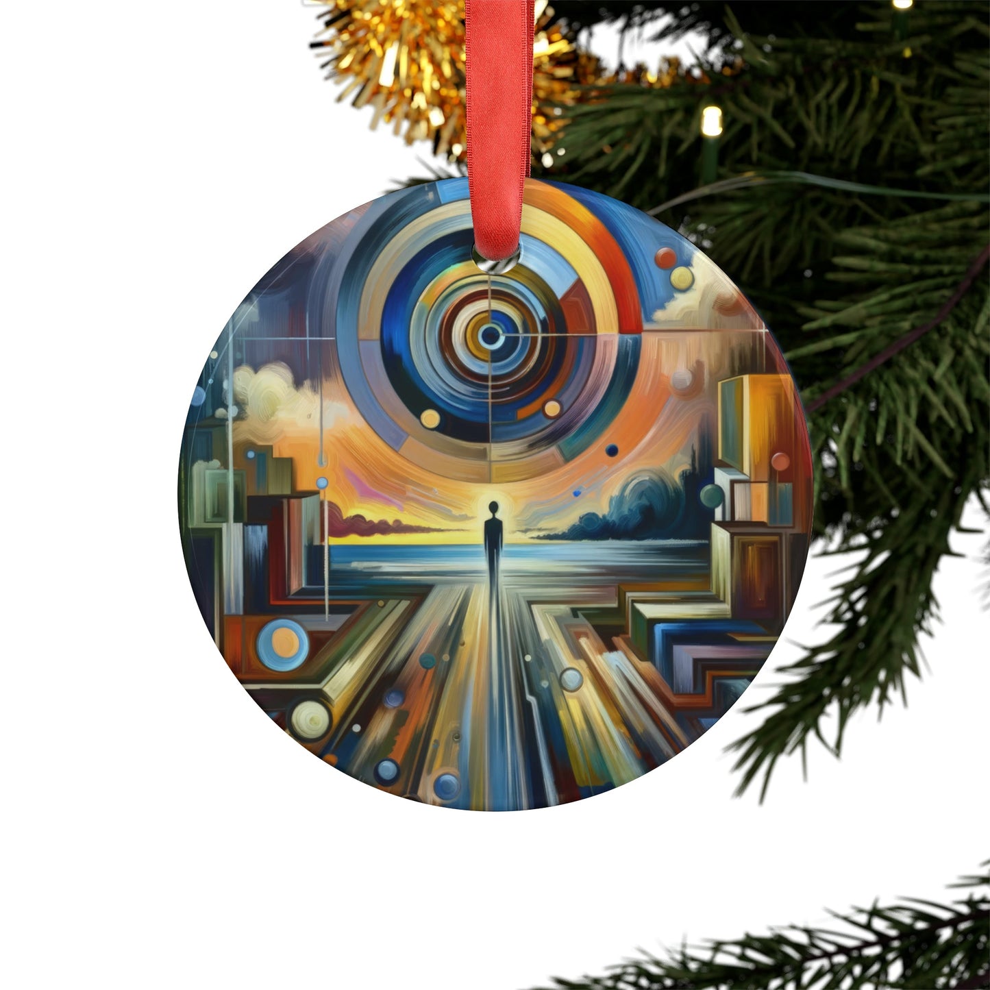 Self Insight Harmony Acrylic Ornament with Ribbon - ATUH.ART