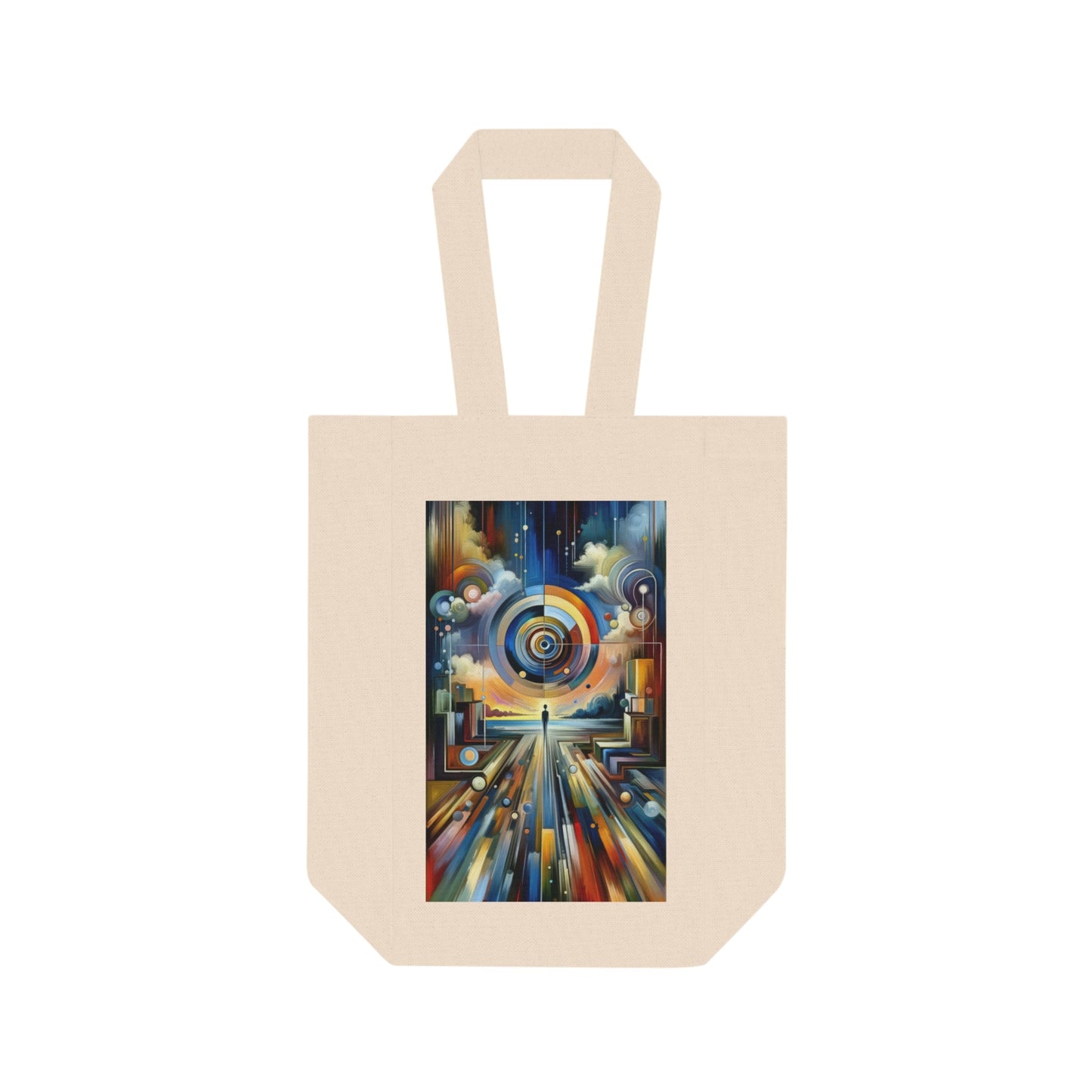Self Insight Harmony Double Wine Tote Bag - ATUH.ART