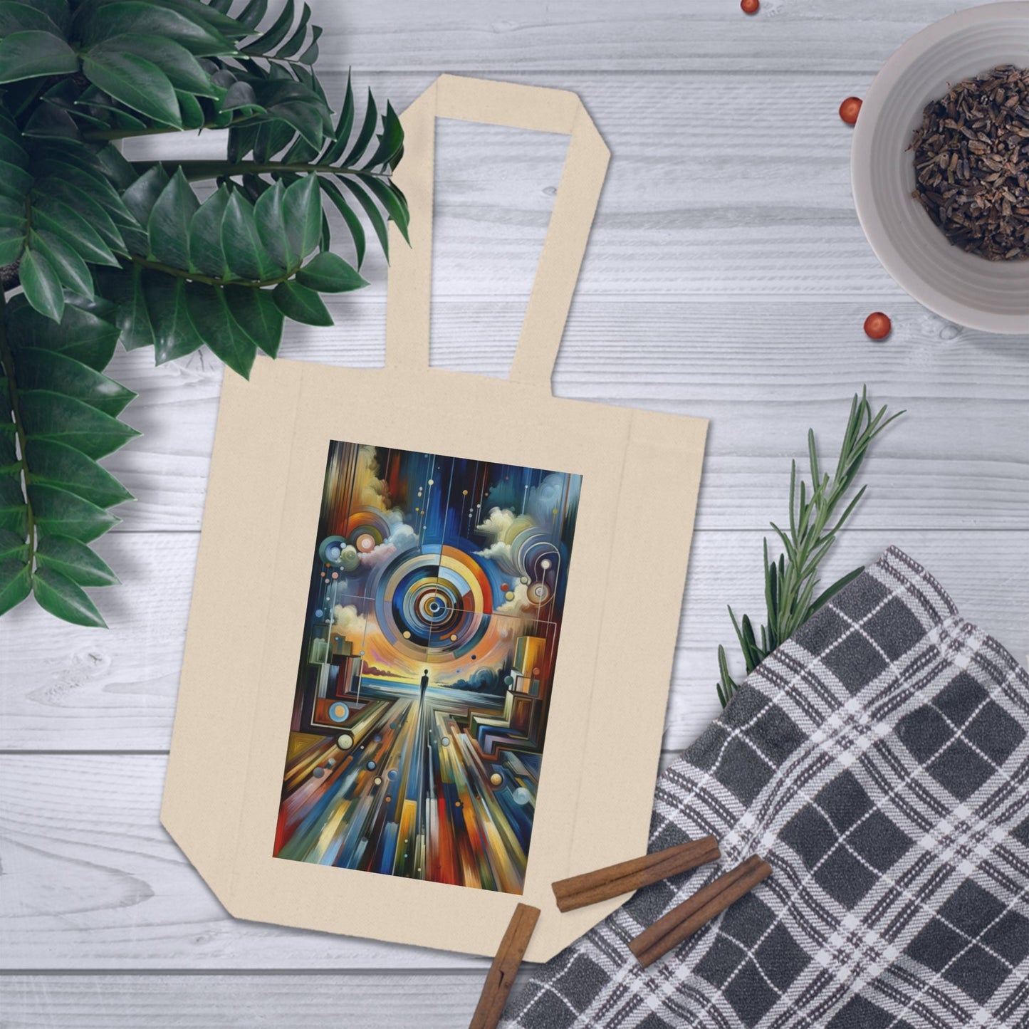 Self Insight Harmony Double Wine Tote Bag - ATUH.ART