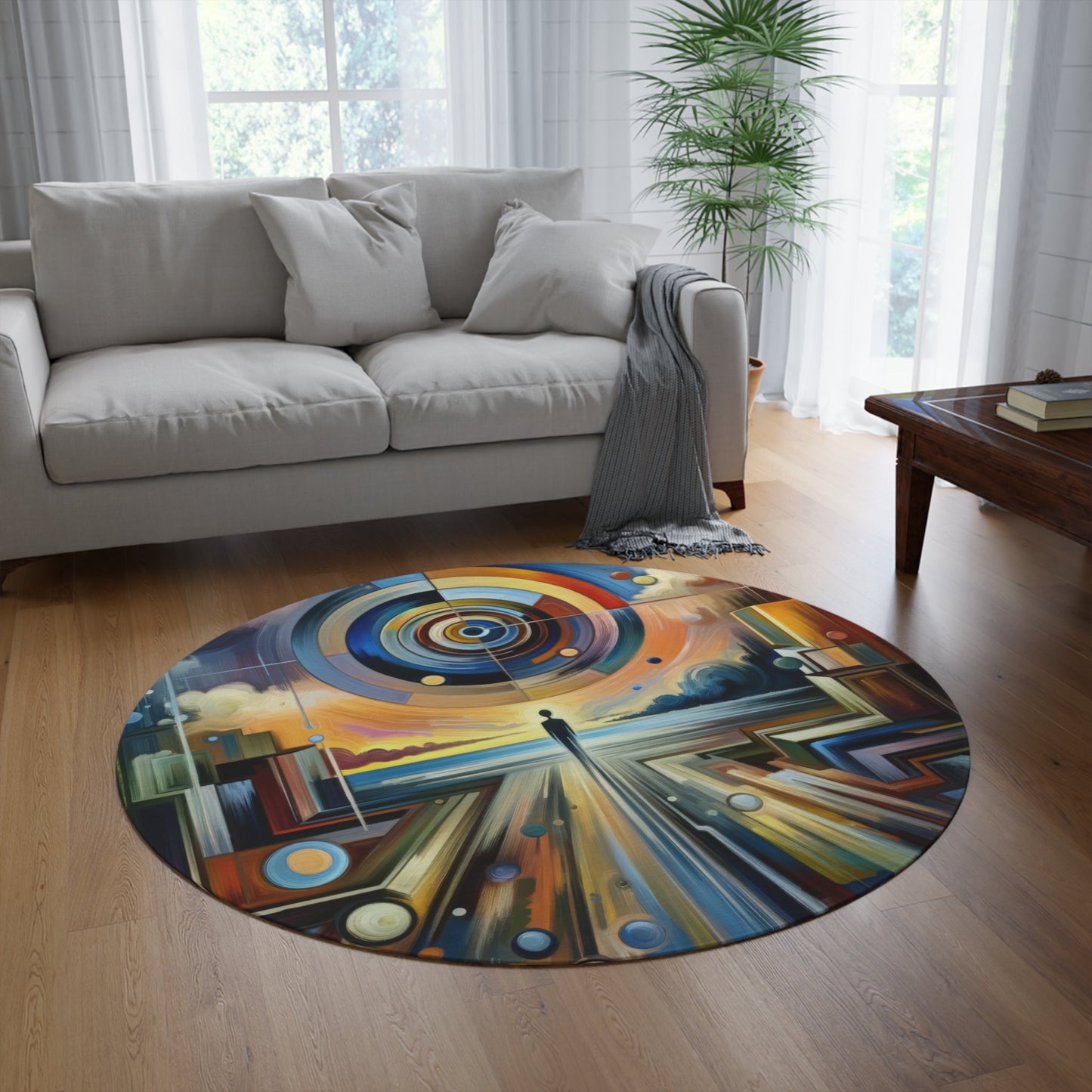 Self Insight Harmony Round Rug - ATUH.ART