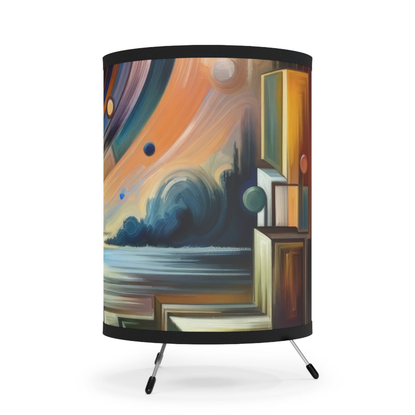 Self Insight Harmony Tripod Lamp with High-Res Printed Shade, US\CA plug - ATUH.ART