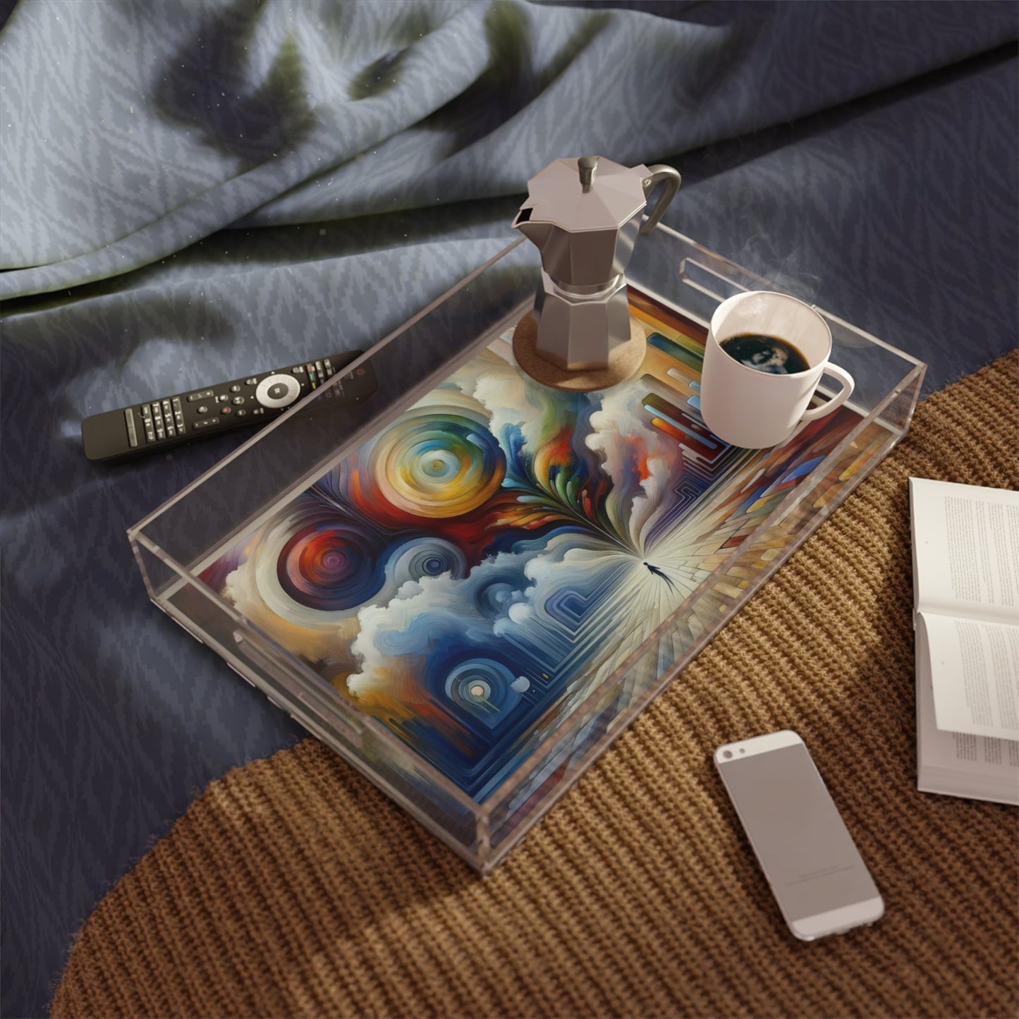 Sensory Thought Awakening Acrylic Serving Tray - ATUH.ART