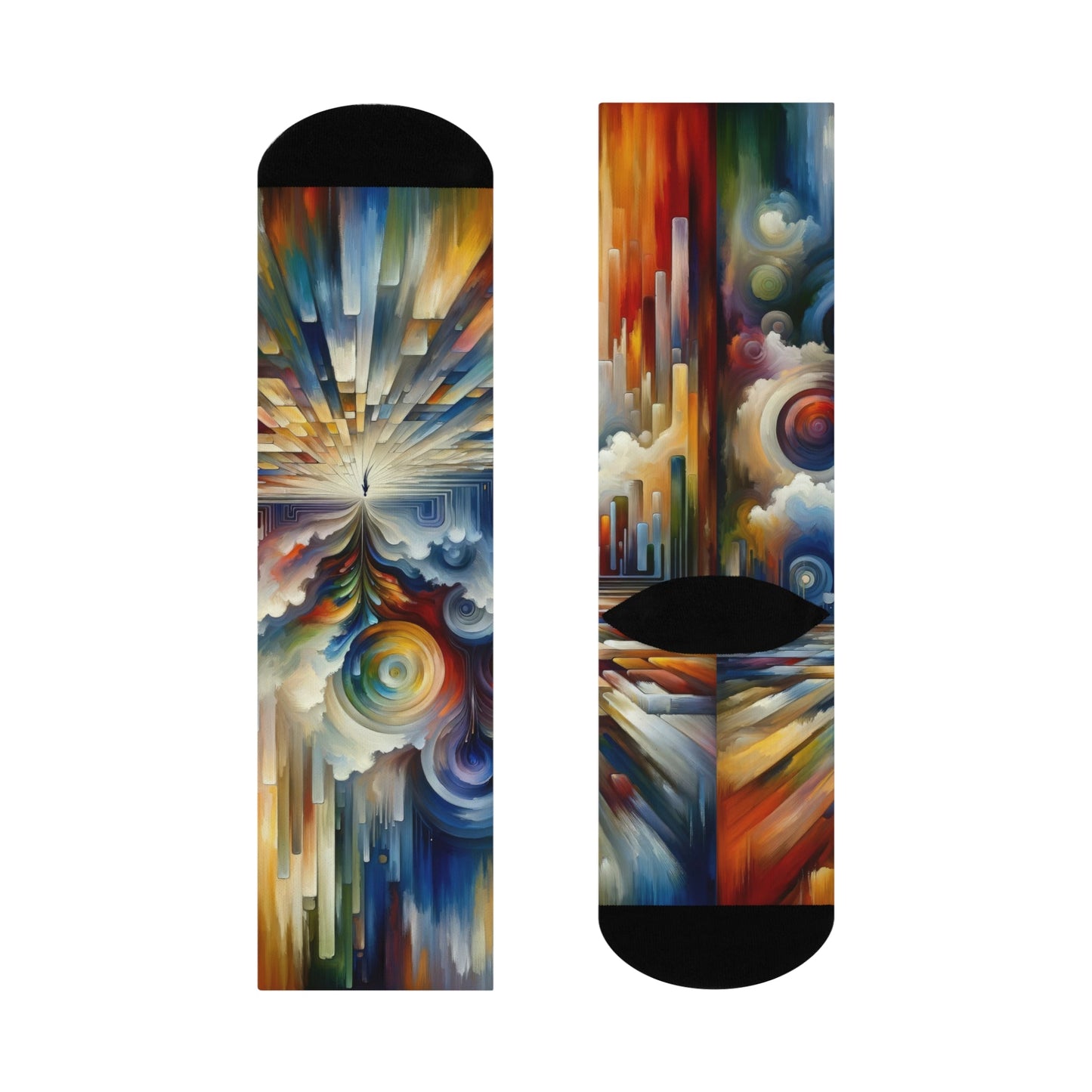 Sensory Thought Awakening Cushioned Crew Socks - ATUH.ART