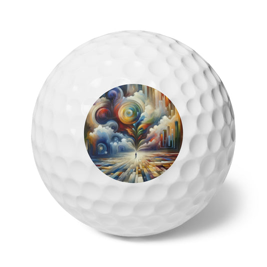 Sensory Thought Awakening Golf Balls, 6pcs - ATUH.ART