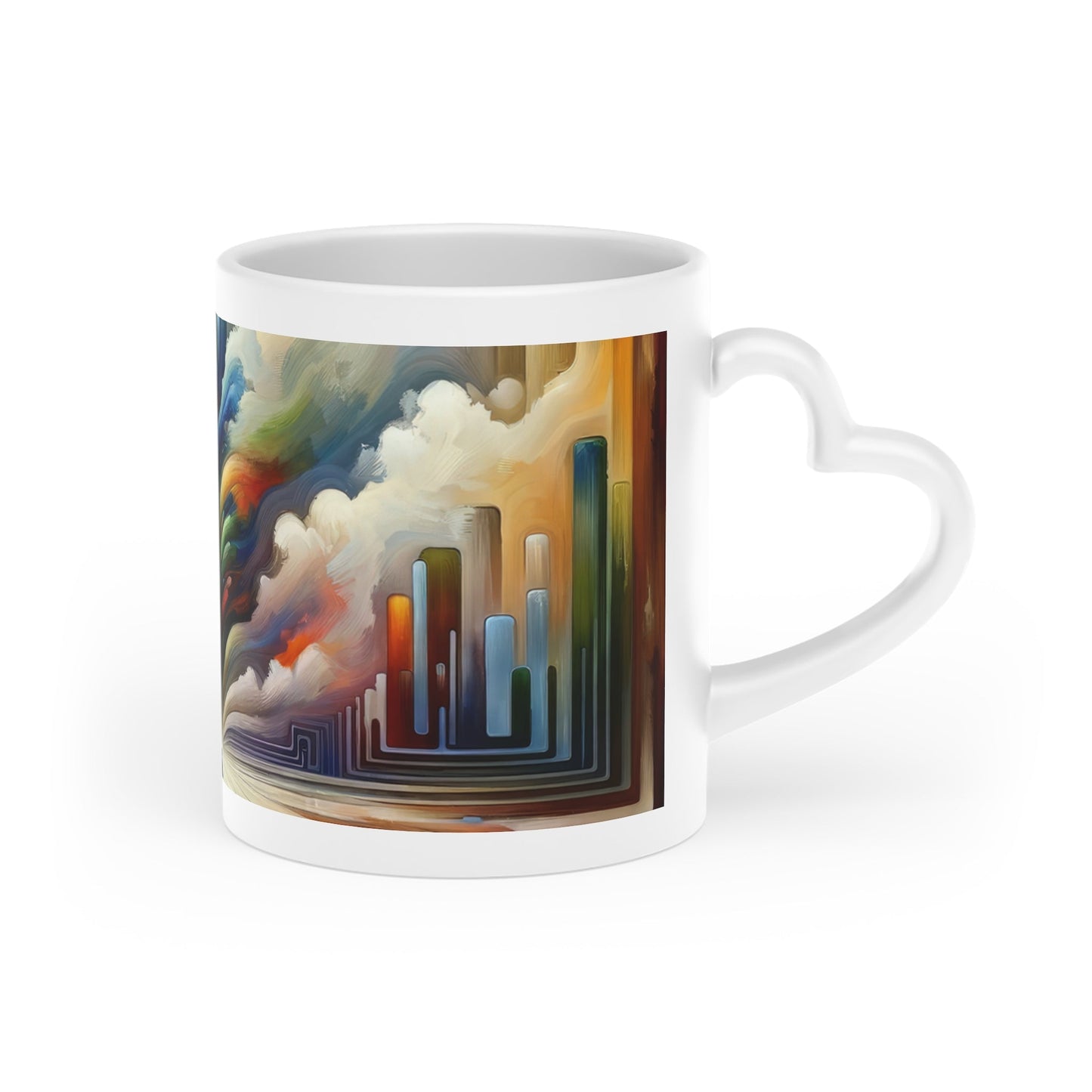 Sensory Thought Awakening Heart-Shaped Mug - ATUH.ART
