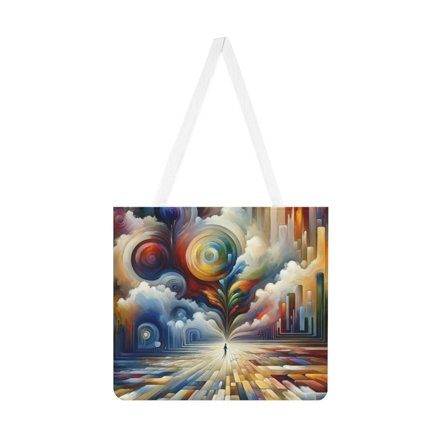Sensory Thought Awakening Shoulder Tote Bag (AOP) - ATUH.ART