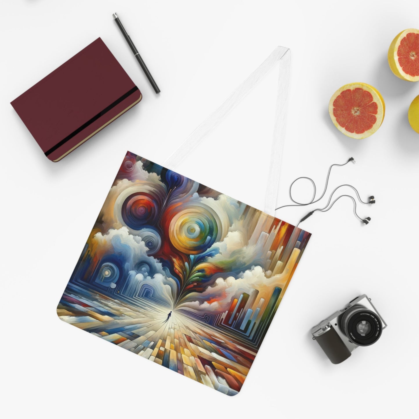 Sensory Thought Awakening Shoulder Tote Bag (AOP) - ATUH.ART
