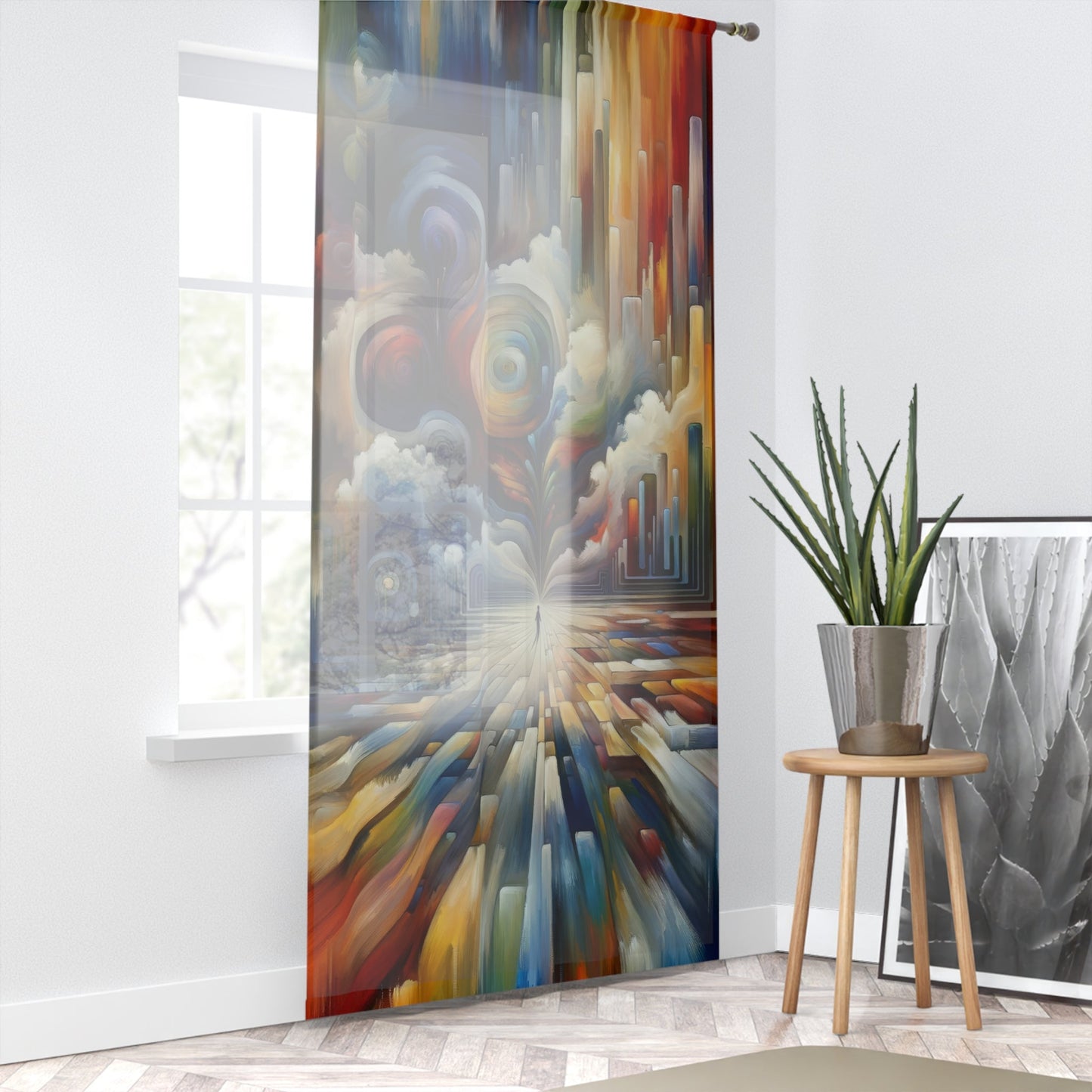 Sensory Thought Awakening Window Curtain - ATUH.ART