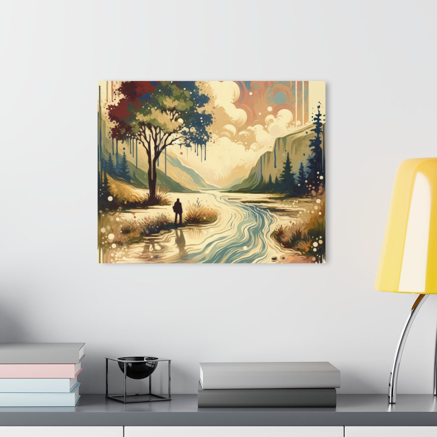 Serene Stream Sojourn Acrylic Prints (French Cleat Hanging) - ATUH.ART