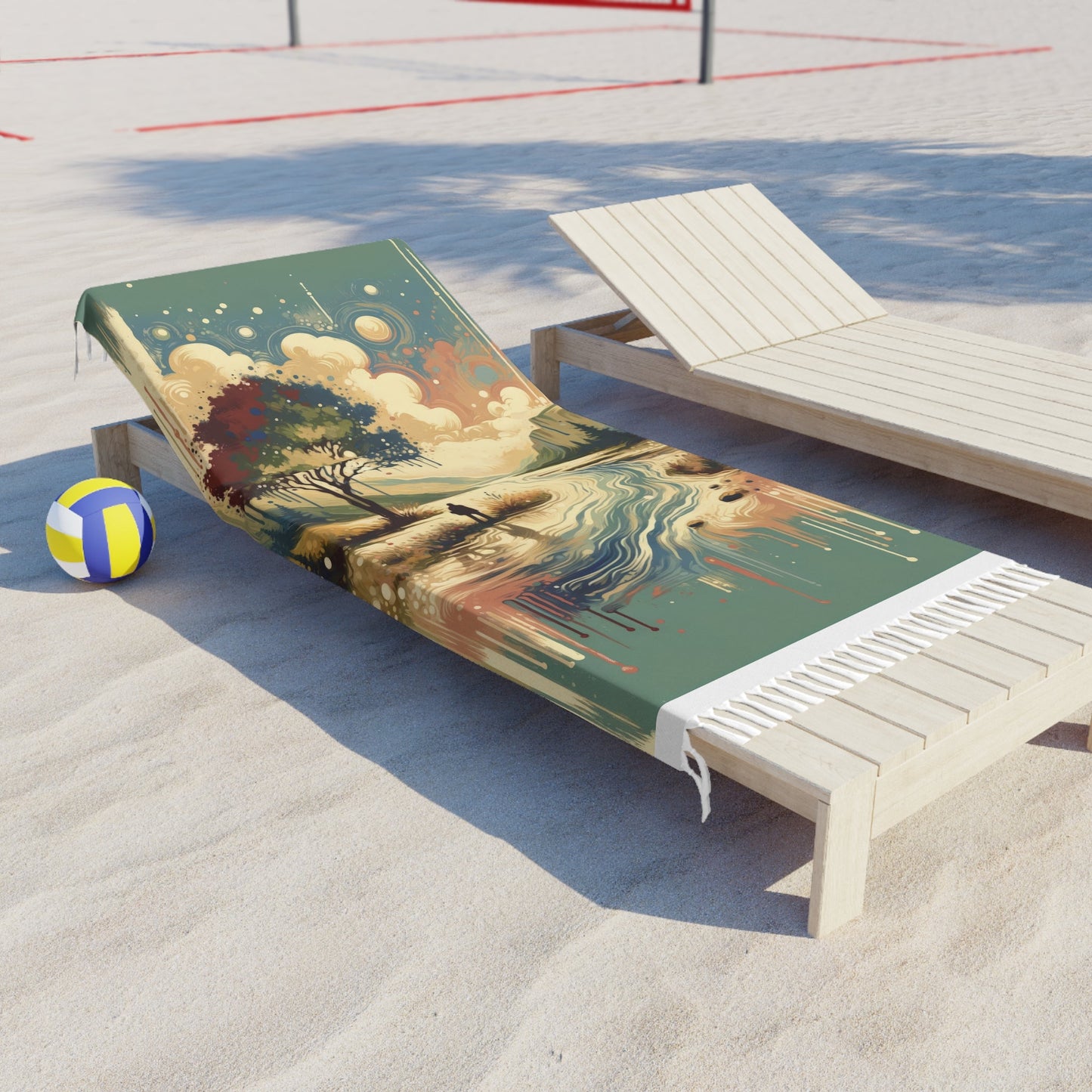 Serene Stream Sojourn Boho Beach Cloth - ATUH.ART