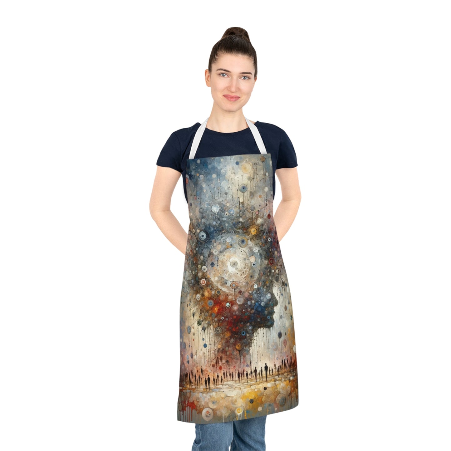 Shared Existence Solace Adult Apron (AOP) - ATUH.ART