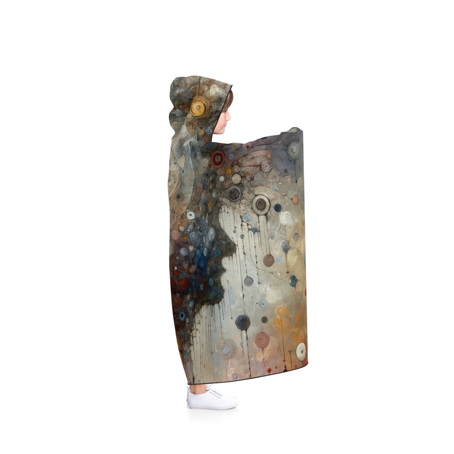 Shared Existence Solace Hooded Blanket - ATUH.ART