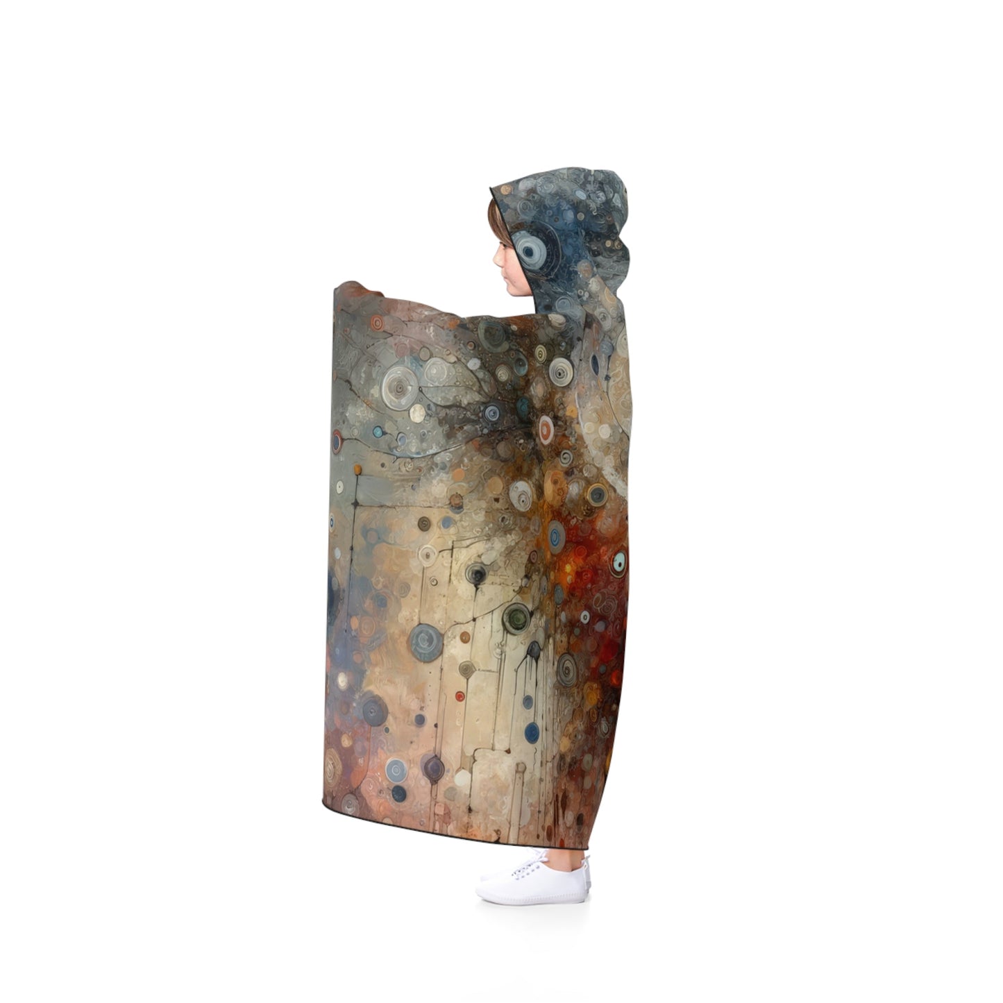 Shared Existence Solace Hooded Blanket - ATUH.ART