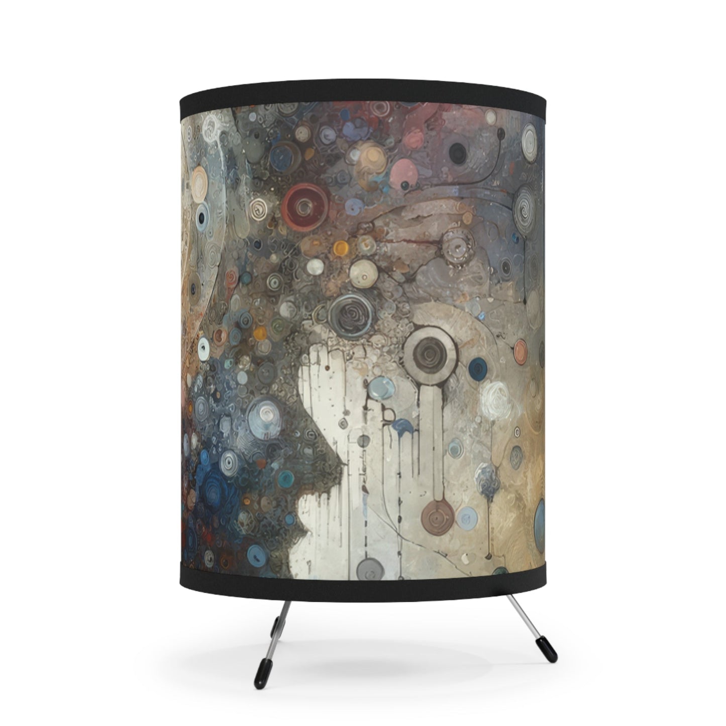 Shared Existence Solace Tripod Lamp with High-Res Printed Shade, US\CA plug - ATUH.ART