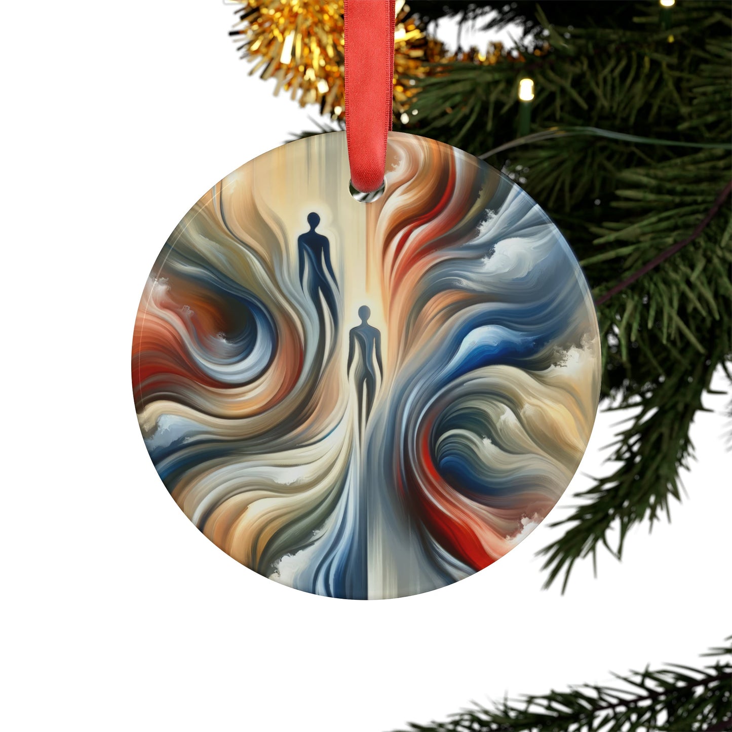 Silent Journey Recognition Acrylic Ornament with Ribbon - ATUH.ART
