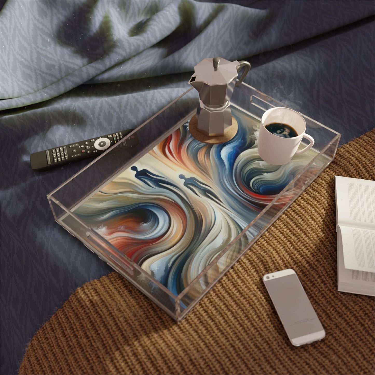 Silent Journey Recognition Acrylic Serving Tray - ATUH.ART