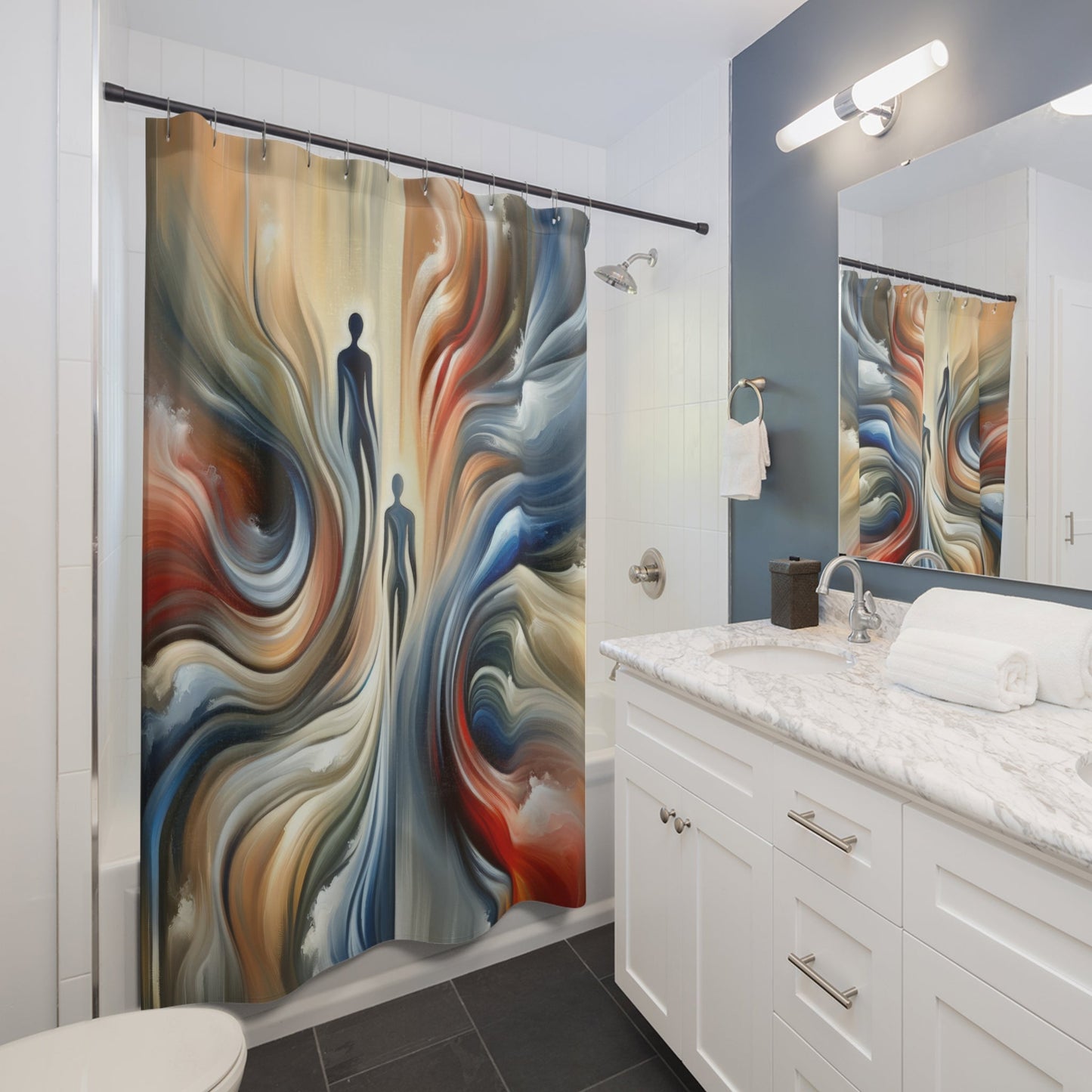 Silent Journey Recognition Shower Curtains - ATUH.ART