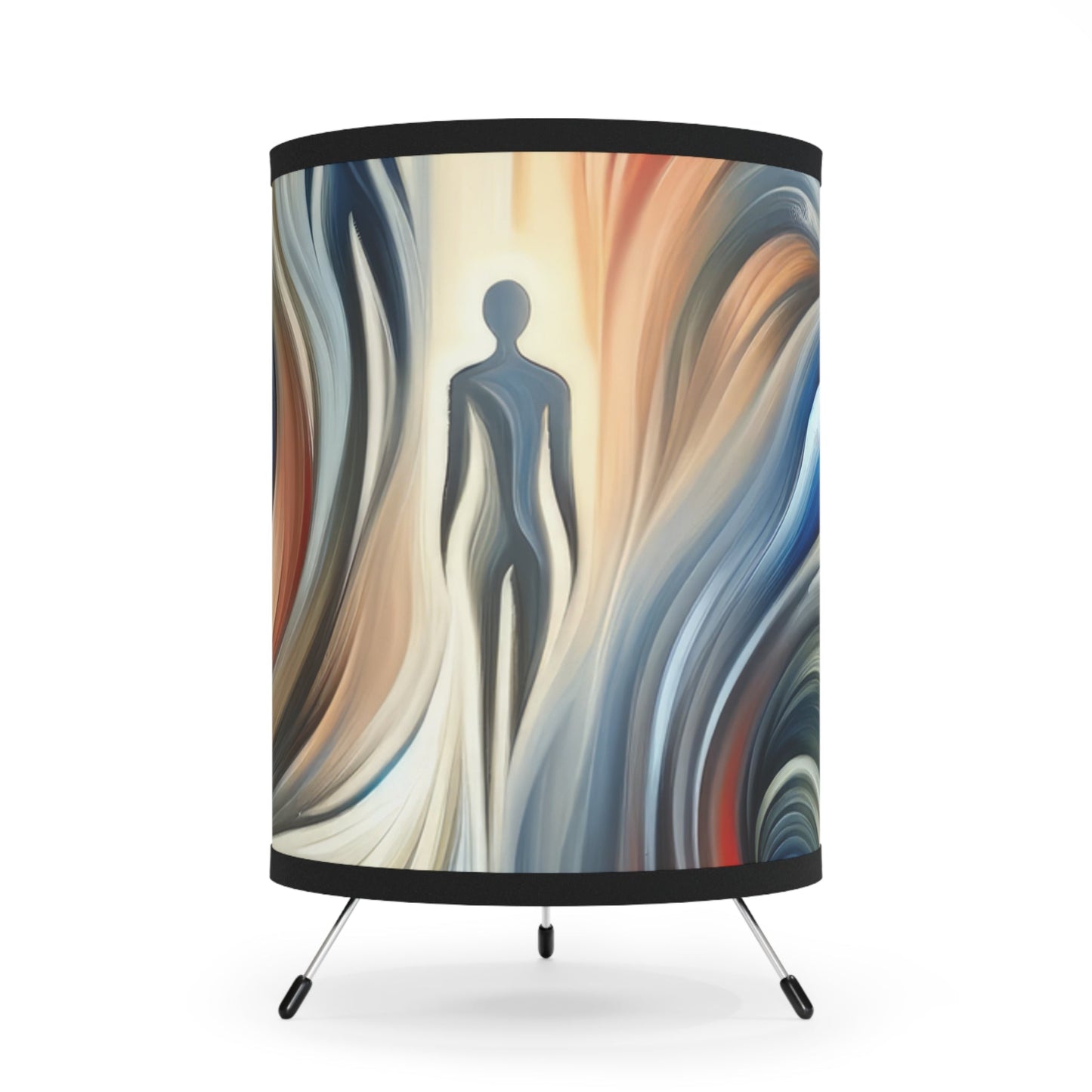 Silent Journey Recognition Tripod Lamp with High-Res Printed Shade, US\CA plug - ATUH.ART