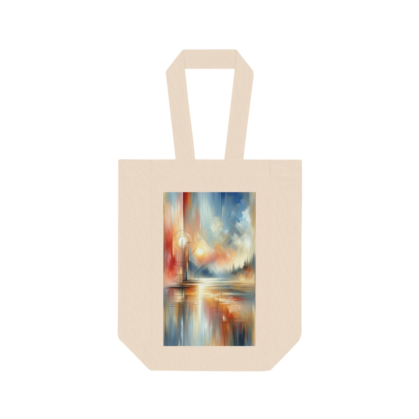 Simplicity Symphony Harmony Double Wine Tote Bag - ATUH.ART
