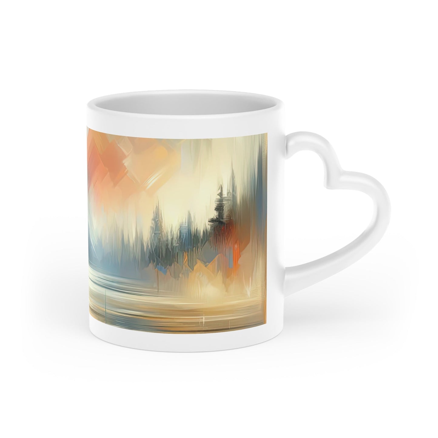 Simplicity Symphony Harmony Heart-Shaped Mug - ATUH.ART