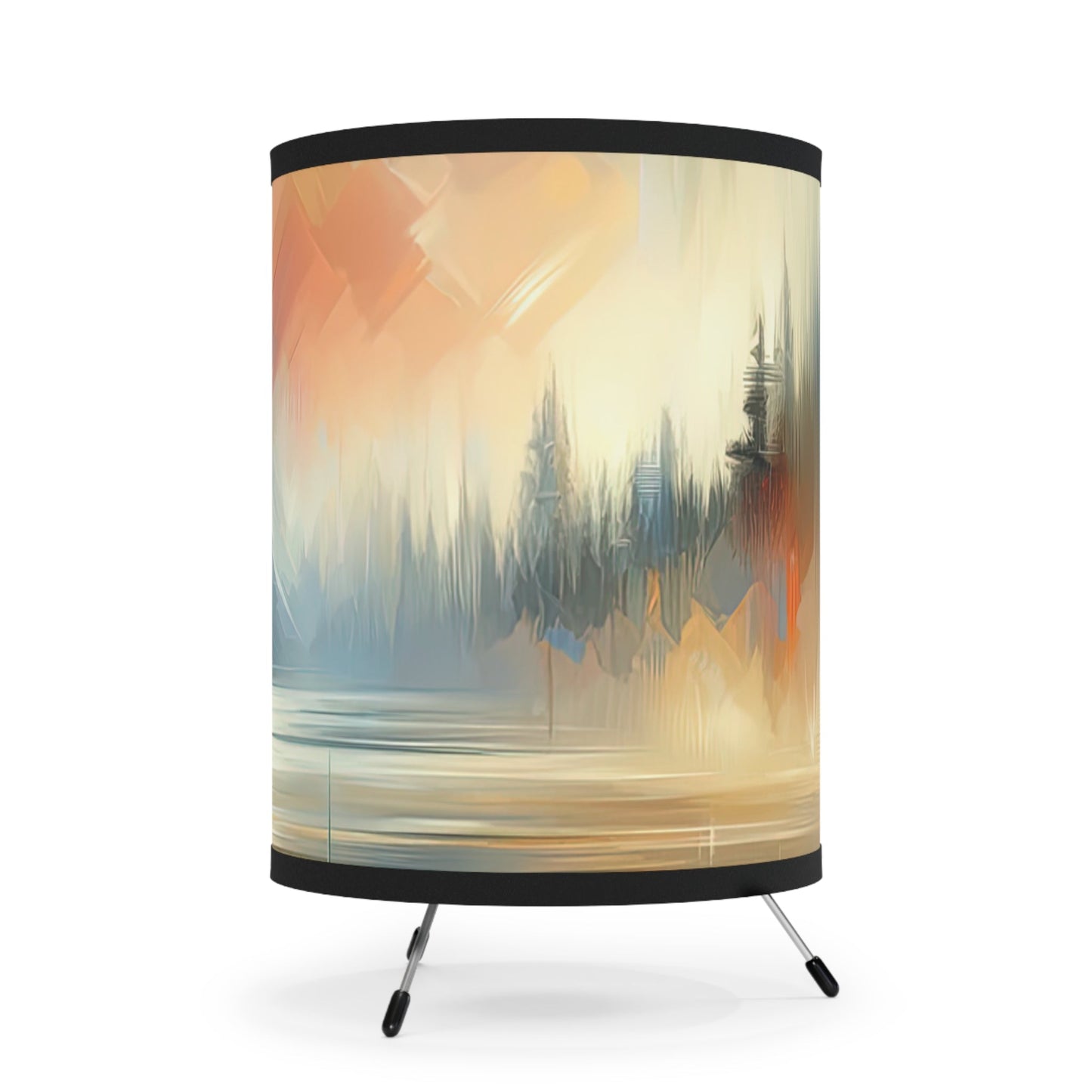 Simplicity Symphony Harmony Tripod Lamp with High-Res Printed Shade, US\CA plug - ATUH.ART