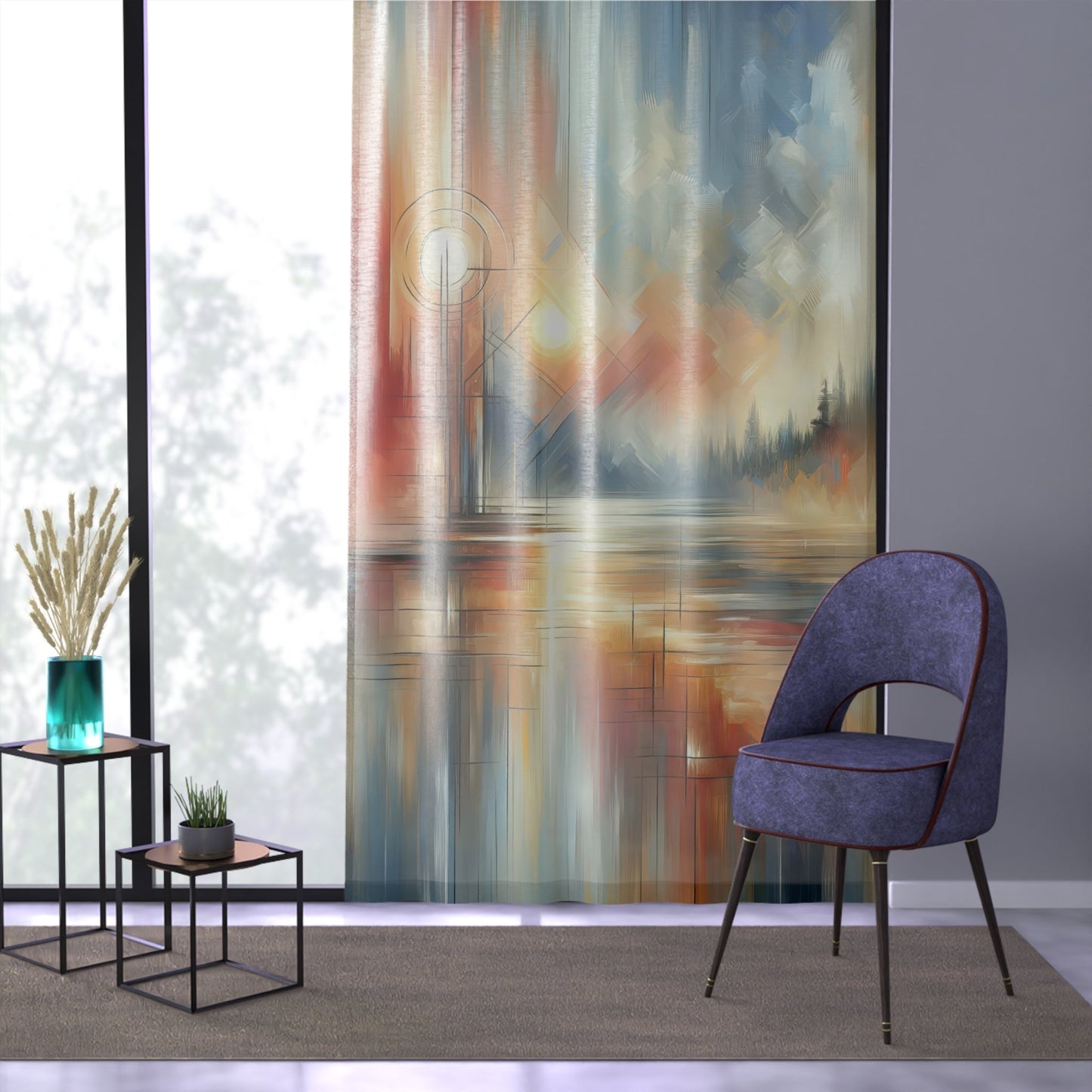 Simplicity Symphony Harmony Window Curtain - ATUH.ART