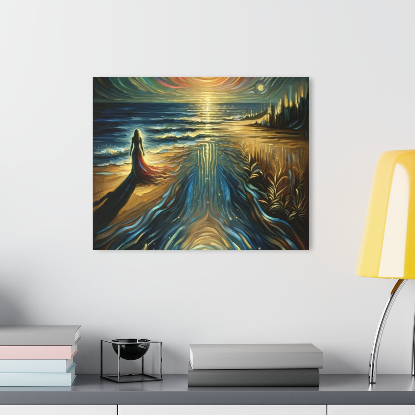 Solitary Evening Departure Acrylic Prints (French Cleat Hanging) - ATUH.ART