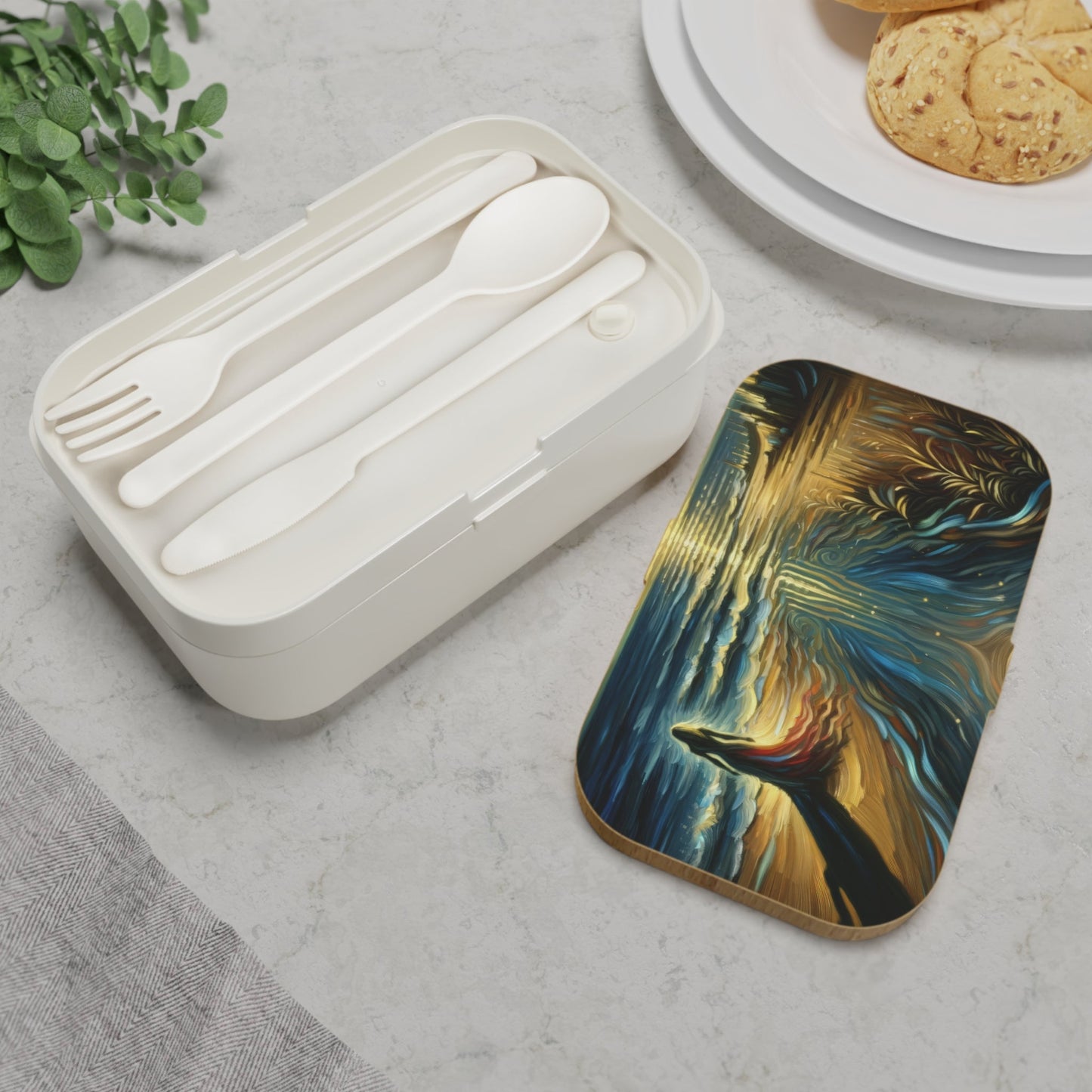 Solitary Evening Departure Bento Lunch Box - ATUH.ART