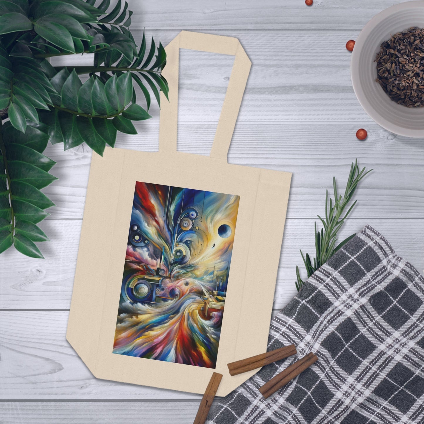 Sovereign Integral Journey Double Wine Tote Bag - ATUH.ART