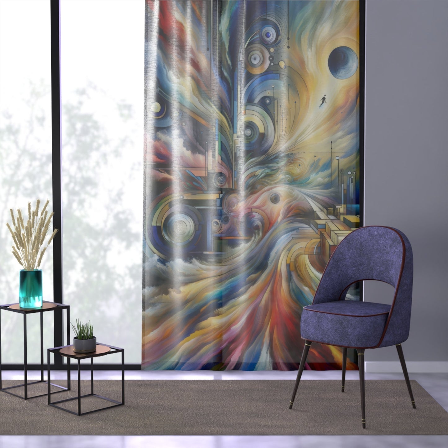Sovereign Integral Journey Window Curtain - ATUH.ART