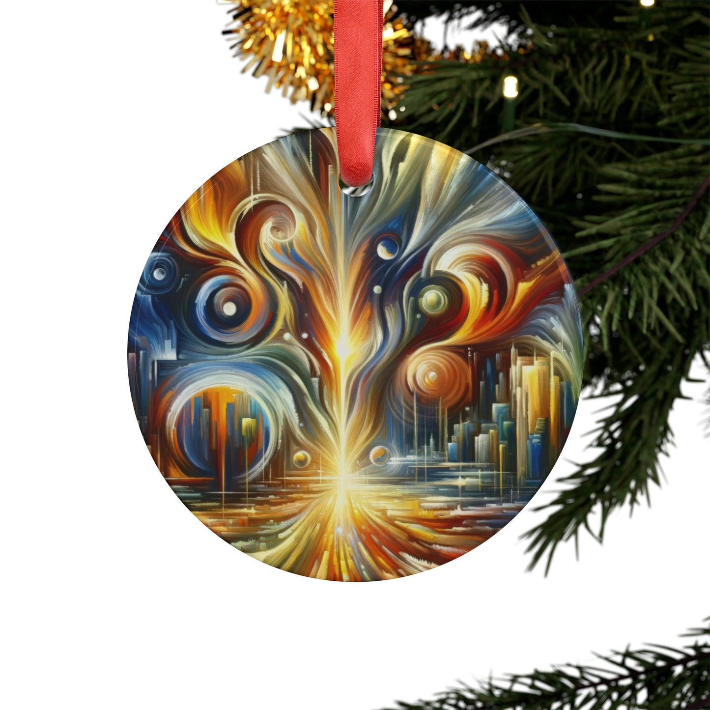 Sovereign Integral Transformation Acrylic Ornament with Ribbon - ATUH.ART