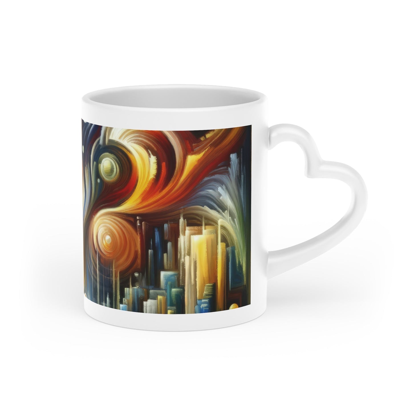 Sovereign Integral Transformation Heart-Shaped Mug - ATUH.ART