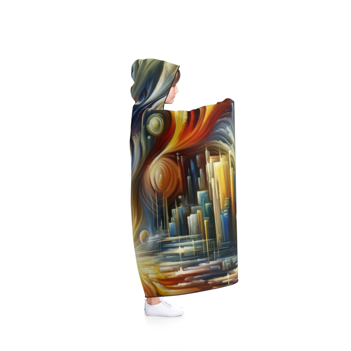 Sovereign Integral Transformation Hooded Blanket - ATUH.ART