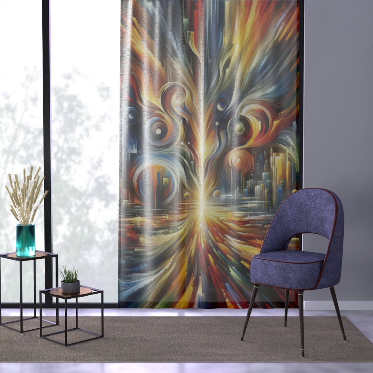 Sovereign Integral Transformation Window Curtain - ATUH.ART