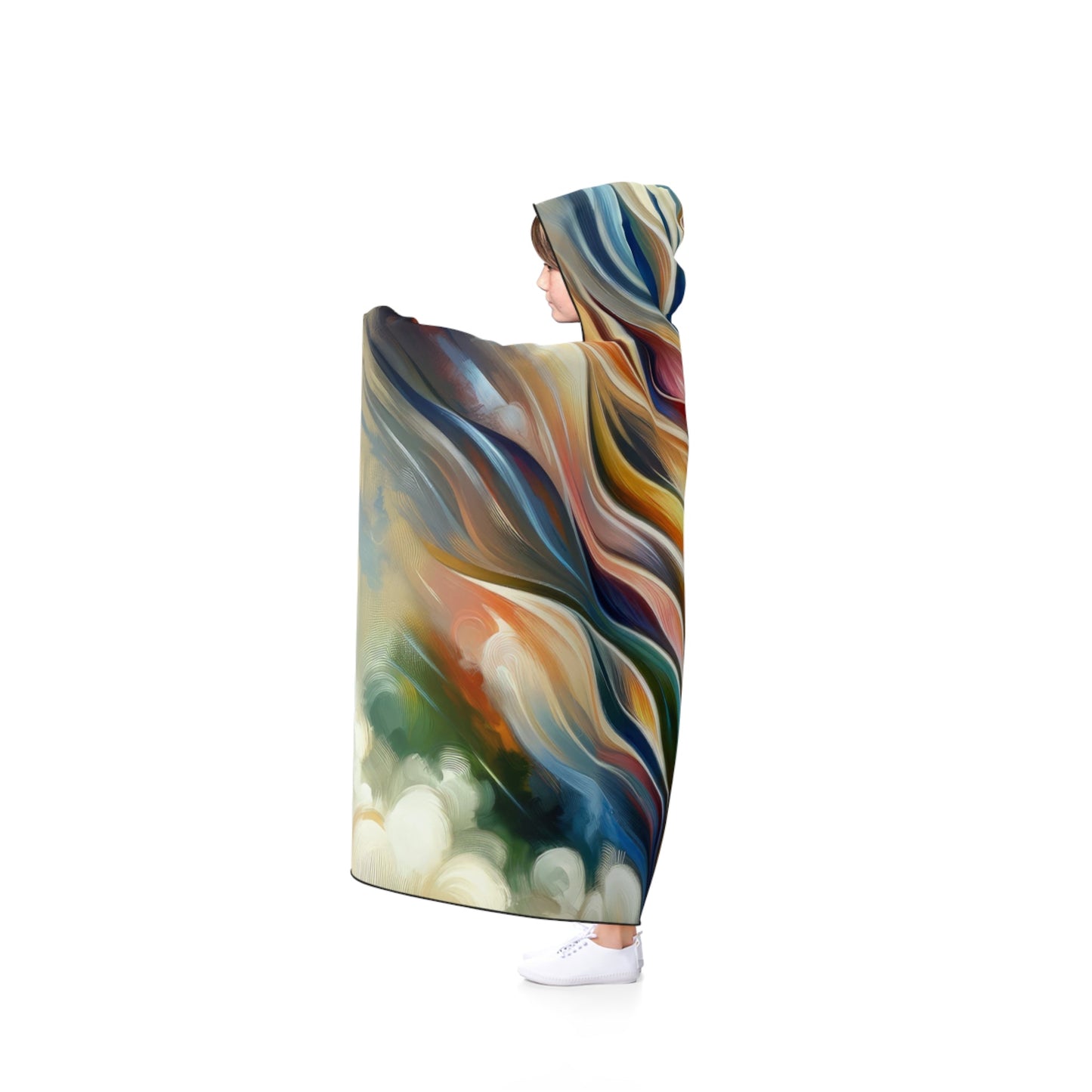 Sovereign Radiance Cultivation Hooded Blanket - ATUH.ART