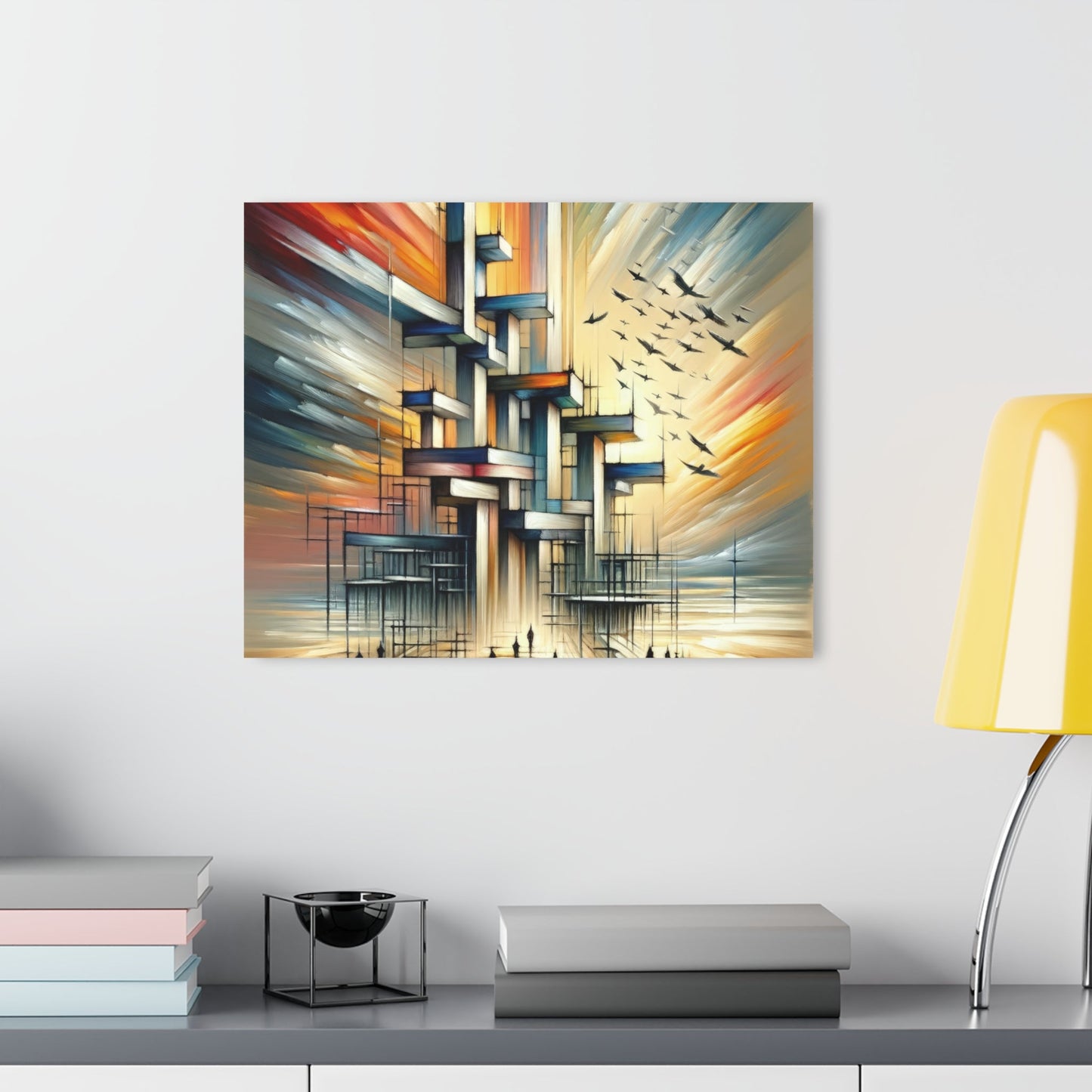 Sovereign Reflective Scaffolding Acrylic Prints (French Cleat Hanging) - ATUH.ART