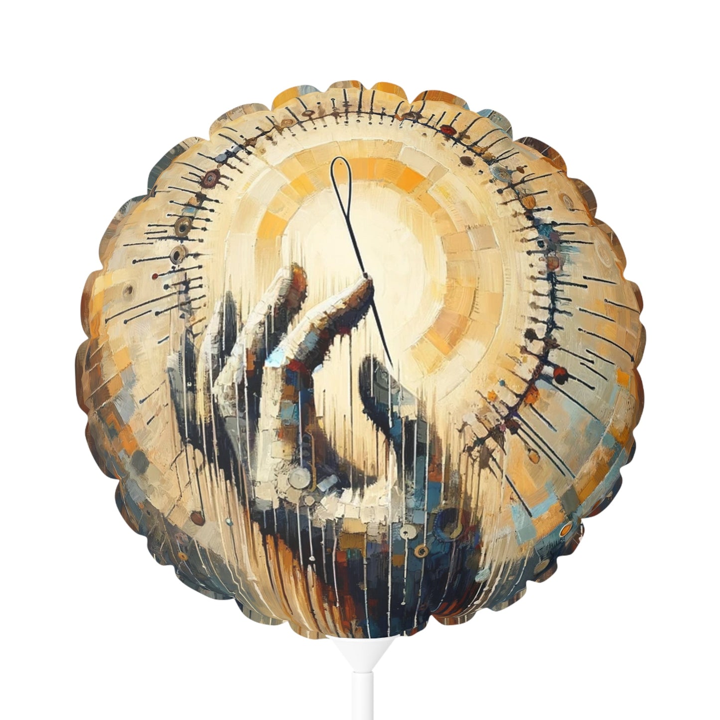 Sovereign Reflective Tachism Balloon (Round and Heart-shaped), 11" - ATUH.ART