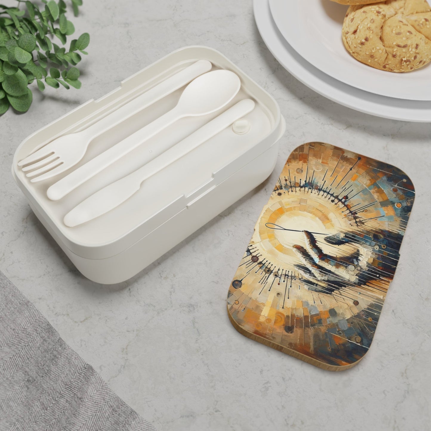 Sovereign Reflective Tachism Bento Lunch Box - ATUH.ART