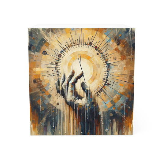Sovereign Reflective Tachism Note Cube - ATUH.ART