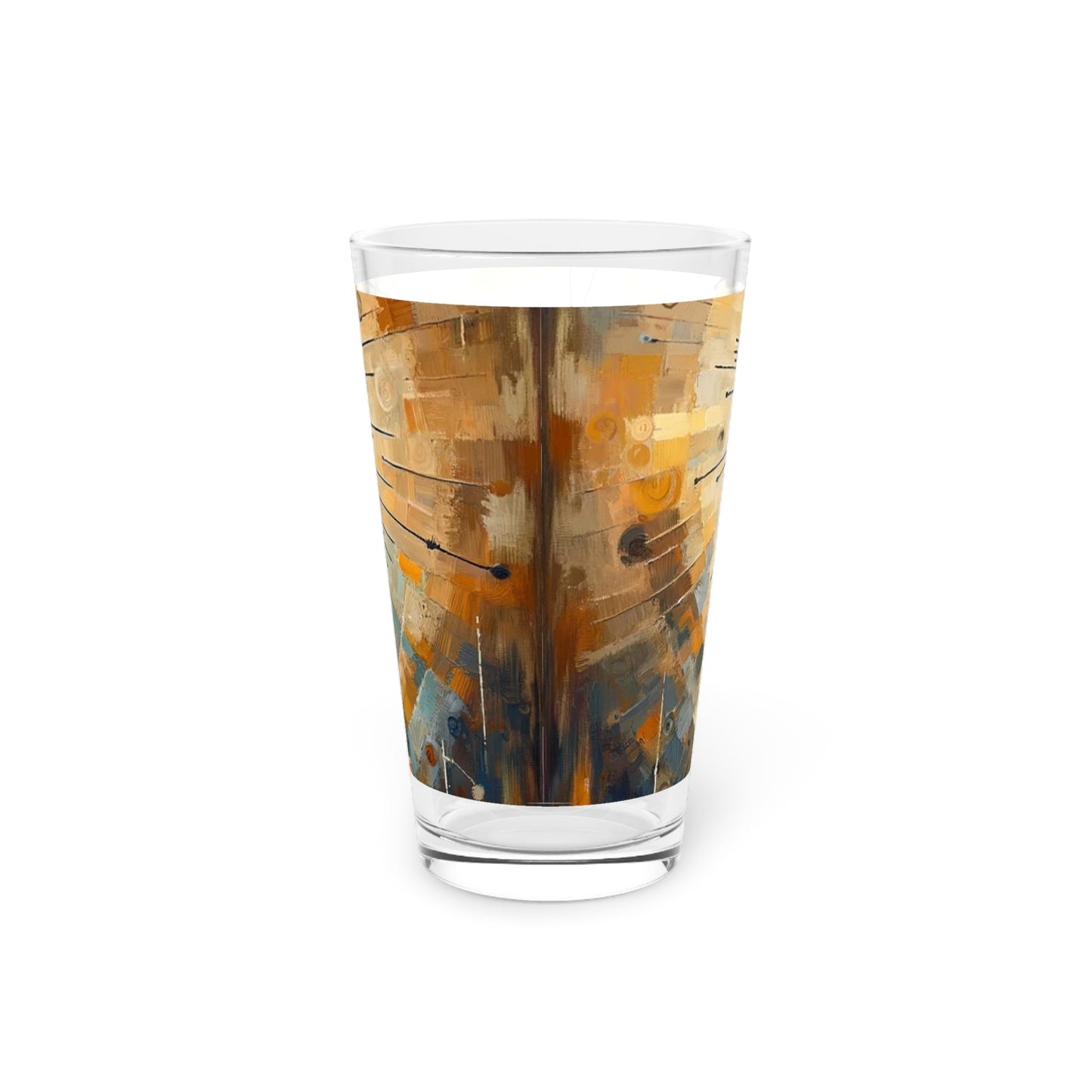 Sovereign Reflective Tachism Pint Glass, 16oz - ATUH.ART