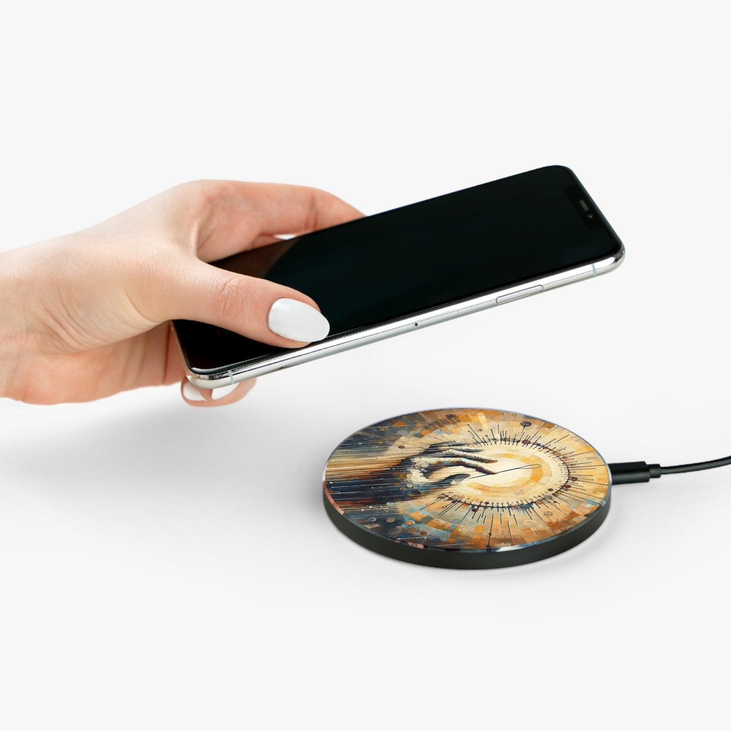 Sovereign Reflective Tachism Wireless Charger - ATUH.ART
