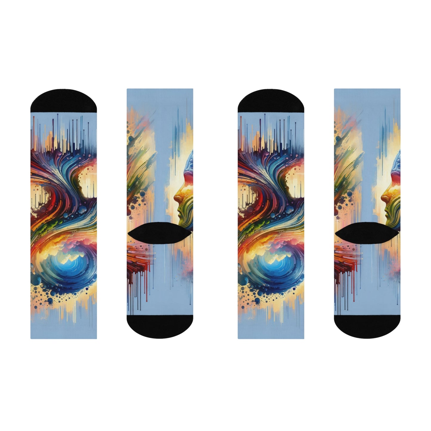Sovereign Self Journey Cushioned Crew Socks - ATUH.ART