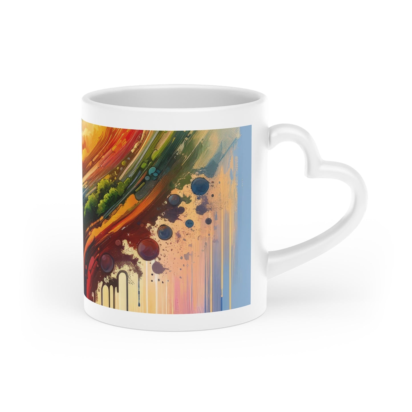 Sovereign Self Journey Heart-Shaped Mug - ATUH.ART