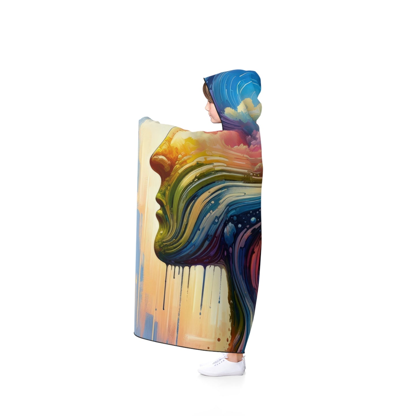 Sovereign Self Journey Hooded Blanket - ATUH.ART