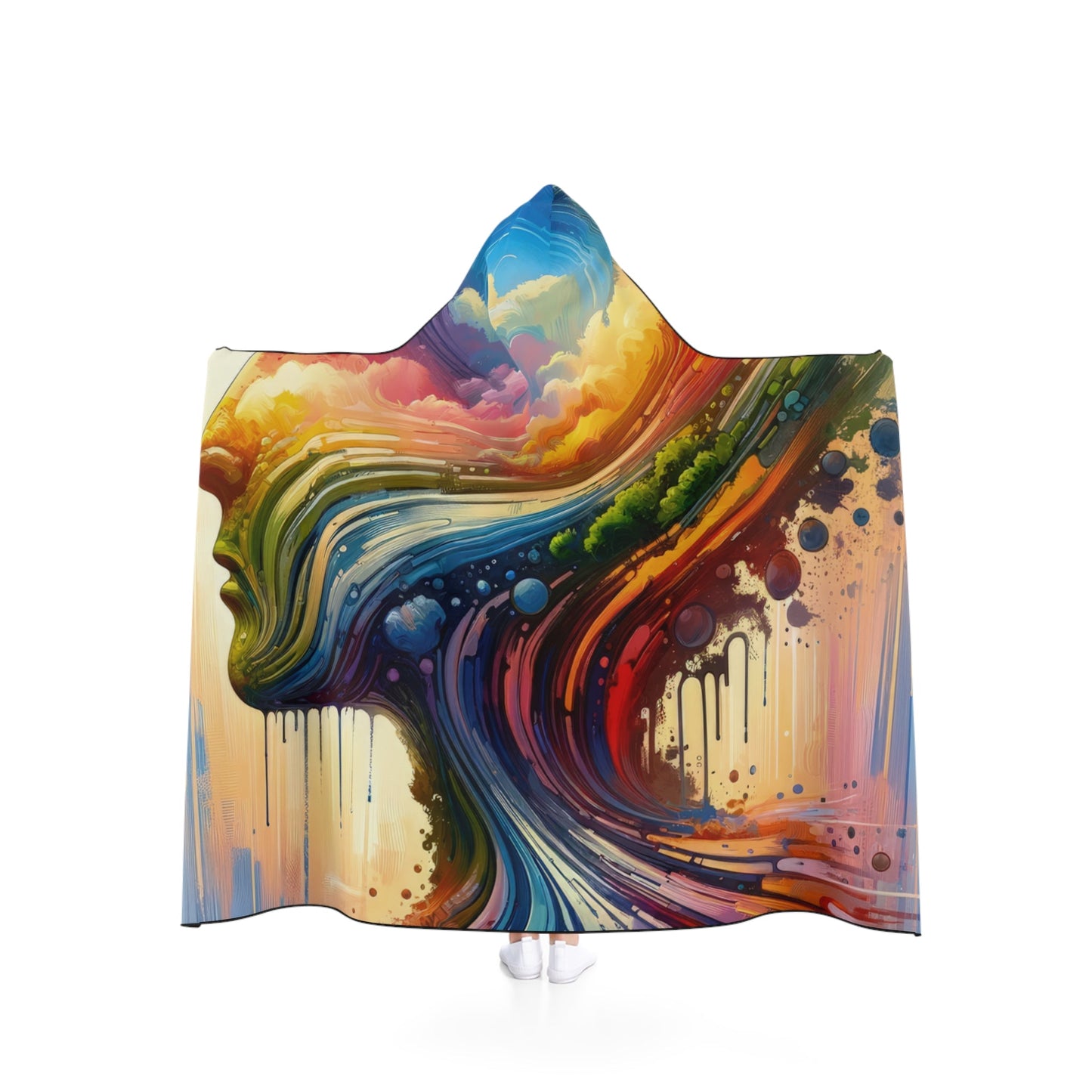 Sovereign Self Journey Hooded Blanket - ATUH.ART