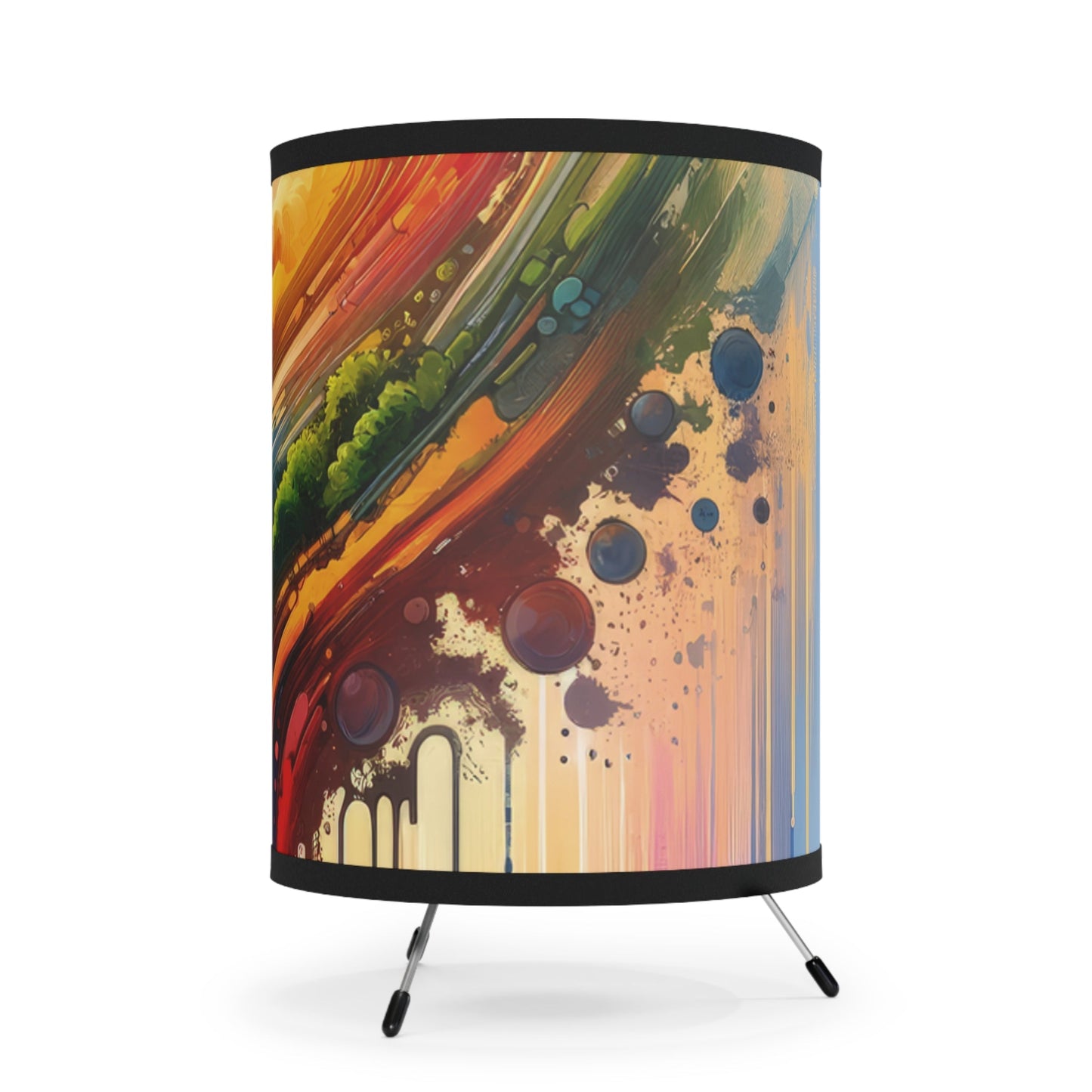 Sovereign Self Journey Tripod Lamp with High-Res Printed Shade, US\CA plug - ATUH.ART